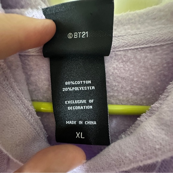 BT21 Lavender Hoodie with Graphic Design size xl - Picture 7 of 12